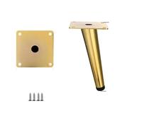 FJOADNVM Pied de Table 4 pièces/Ensemble Pieds de Meuble TV en métal Luxe | Canapé cône Oblique Table basse pieds meubles Support salle de bain(Gold 20cm)