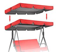FJQFHH Housse pour balancelle de Jardin à Trois Places, for balançoire 2-3 Places, imperméable et résistant(Red,190 * 132 * 15cm)