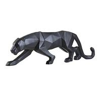 FJWYSANGU Gongguan Statues d'animaux abstraites à la Main en résine Sculpture Moderne décoration de la Maison Small Black S