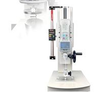 FJYAWEN Jauge De Force Numérique 10-2000 N, Dynamomètre De Traction-Compression avec Support Manuel à roulettes Et Port USB, Précision 0,5%, Course 270 Mm, épaisseur De Serrage 0 à 8 Mm withRuler-50N
