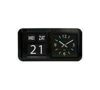 FK850 - Horloge Alzheimer / grande horloge murale analogique avec heure, jour et date, blanc