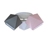 FKL DESIGN Home Deco 299 300 G3 Suspension Luminaire pour Chambre Ado, Chambre Enfant - Lampe à Suspension 3 Lumières LED - Lampe de Plafond - Plafonnier E27 60 W - 230 V - Gris-Rose-Blanc