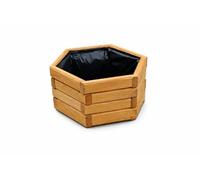 FKL Design Home Deco Jardinière en Bois, Cache-Pot pour Jardin, terrasse, Caisse en Bois imprégné D26 (chêne, 51 x 44 x 23 cm)