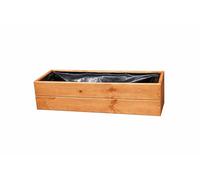 FKL DESIGN Home Deco Jardinière en Bois jardinière terrasse entièrement assemblée D27 Teck (Longueur 60 cm)