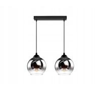 FKL DESIGN Home Deco Lampe de plafond lampe suspendue lampe suspendue lampe boule noire gris blanc 840-DH2D-ST