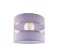 FKL DESIGN Home Deco Lampe suspendue lampe pour chambre d'enfant belle lampe suspendue en métal différentes versions ABK1L (abat-jour : violet, cadre : blanc)