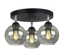 FKL DESIGN Home Deco Plafonnier, suspension, suspension, applique, lampe de table, suspension, boule, lampe noire, grise, blanche de la série N100 différentes versions (EG3)