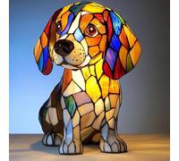 FkYstrix Lampe Corgi - mignon Chien Lumière de nuit,3D Imprimé LED Art Lumière nocturne pour Enfants et adultes,USB,Lumière chaude,Décor de chambre,bureau,Amateurs de chiens, Beagle dogs