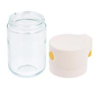 Flacon à Épices en Verre Transparent, Doseur de Sel Cuisine | Mesure Intégrée, Niveau Visible, Garde le Sel Sec et Frais, Usage la Cuisine et Pâtisserie