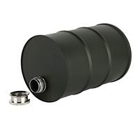 Flacon à huile de 700 ml, portable de grande capacité en acier inoxydable, pour bière, vin, liqueur, récipient anti-fuite avec couvercle hermétique pour, maisons, camping et (Verte)