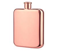 Flacon à liqueur carré en acier inoxydable de 7 oz, Rose Gold | flasque de poche étanche pour le camping et les pique-niques en plein air