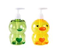 Flacon à pompe vide de 500 ml, distributeur de savon pour enfants, récipient rechargeable, décoration de salle de bain, porte-savon | Crème hydratante pour le visage pour les mains des enfants