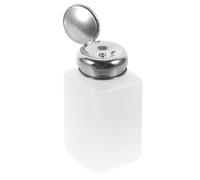 Flacon Blanc à Pompe Rechargeable en Plastique et Métal 200ml