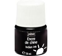 Flacon de 20 ml d'encre de chine PEBEO noire - noir
