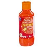 Flacon De Peinture Gouache Pailletée - 250 Ml - Orange - Lefranc Bourgeois G