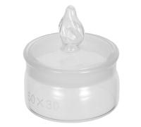 Flacon de Pesée de Laboratoire Forme Haute et Plate, en Verre | Bouchon Inclus, pour Échantillons Liquides et Produits Hygroscopiques, Transfert en Laboratoire