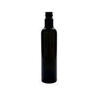 Flacon de vinaigre/huile 500 ml 'Willy New', verre, vert antique, embouchure : DOP