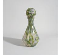 Flacon décoratif en verre moucheté vert, blanc et rose, H39 cm 18x38.5x18cm Vert