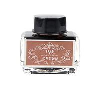 Flacon d'encre Brun 15ml Encre en Bouteille de Stylos-plumes Cartouche Encre de Couleur pour Stylo Plume Encre de Calligraphie, Encre D'écriture pour Le Stylo Plume, Stylos en Verre, Pinceaux