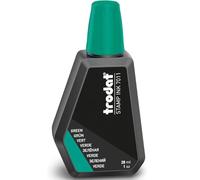 Trodat Flacon d'encre 7011D Verte 28 ml – à base d'eau, bouchon refermable