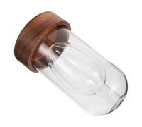 Flacon Diffuseur D’aromathérapie Moderne, en Verre et Bois Triangle | Chambre Intérieure Transparente, Diffusion Améliorée, pour Huiles Essentielles, Salon ou Lavabo, avec Roseaux Plusieurs