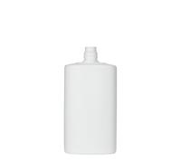 Flacon en plastique 250 ml 'Indy', ovale, PEHD, blanc, ouverture : bouchon à vis