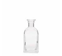 Flacon en verre 100 ml Apotheker Carré, carré, ouverture : bouchon en liège