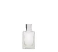 Flacon en verre 50 ml « Cube », carré, ouverture : bouchon en liège