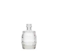 Flacon en verre 50 ml « tonneau », ouverture : PP 18