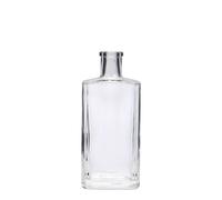 Flacon en verre de 200 ml « Shiny », rectangulaire, ouverture : bouchon en liège