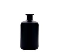 Flacon en verre de 500 ml, style pharmacien, noir, ouverture : bouchon en liège