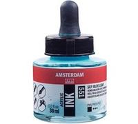 Flacon encre acrylique Acrylic Ink Amsterdam 30ml bleu céleste G