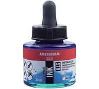 Flacon Encre Acrylique Acrylic Ink Amsterdam 30ml Bleu Phtalo