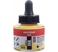 Flacon Encre Acrylique Acrylic Ink Amsterdam 30ml Jaune De Naples Foncé