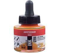 Flacon Encre Acrylique Acrylic Ink Amsterdam 30ml Orange Azo