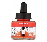 Flacon Encre Acrylique Acrylic Ink Amsterdam 30ml Vermillon