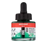 Flacon Encre Acrylique Acrylic Ink Amsterdam 30ml Vert Émeraude