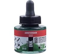Flacon encre acrylique Acrylic Ink Amsterdam 30ml vert olive