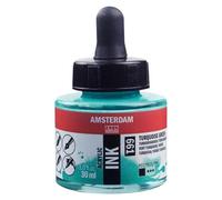 Flacon Encre Acrylique Acrylic Ink Amsterdam 30ml Vert Turquoise