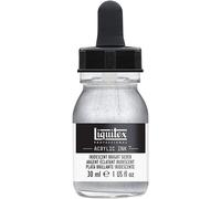 Liquitex Professional Encre Acrylique Flacon Avec Pipette 30 ml Argent Iridescent
