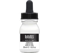 Liquitex Professional Encre Acrylique Flacon Avec Pipette 30 ml Blanc De Titane, Flacon 30ml