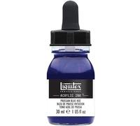 Liquitex Professional Encre Acrylique Flacon Avec Pipette 30 ml Bleu De Prusse Imitation
