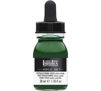 Liquitex Professional Encre Acrylique Flacon Avec Pipette 30 ml Vert Phtalocyanine (Nuance Jaune)