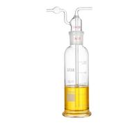 Flacon Laveur Gaz Borosilicaté Anti Retour Ampoule Sécurité-500mL 34/35 | Épurateur Gaz Borosilicaté Joint Rodé Lavage Grossier Analyste Labo