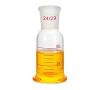 Flacon Laveur Gaz Verre Borosilicaté Verrerie Laboratoire-50mL 24/29 | Flacon Épurateur Gaz en Verre Laboratoire Base Seule Spécialiste