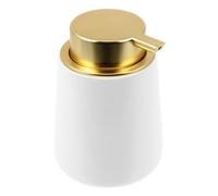 Flacon Pompe en Céramique 400ml pour Savonnette Liquide et Shampoing | Surface Lisse, Fermeture Étanche, Dosage Précis, Style Élégant pour Salle de Bain, Voyage ou Location Saisonnière