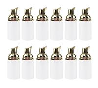 Flacon Pompe Mini Flacon Pompe à Mousse 30ML 12PCS Or Blanc | Récipient moussant liquide rechargeable for le voyage