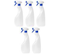 Flacon pulvérisateur en plastique, capacité de 750 ml - lot de 5, transparent et recyclable