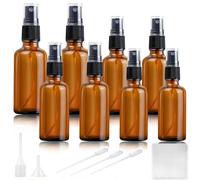 Flacon Pulvérisateur en Verre Brun 20/30/50ml - 3 Pièces Vaporisateur Parfum, Flacon de Parfum Vide, avec Compte-Gouttes, Bouteilles en Verre Brun Brume pour Eau, Alcool, Cosmétiques