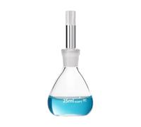 Flacon Pycnomètre Densité Verre Borosilicaté Tube Capillaire-50ml | Flacon Densité Poudre Solide Liquide Mesure Gravité Spécifique Test Laboratoire